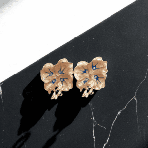 Fleur-de-Lis Enamel Studs thumbnail