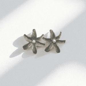 Charcoal Lily Studs