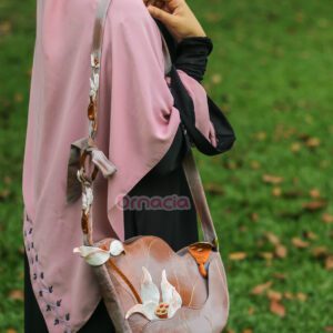 Lotus Flower Shoulder Bag (brown)