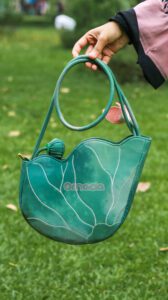 Lotus Flower Shoulder Bag (green) thumbnail