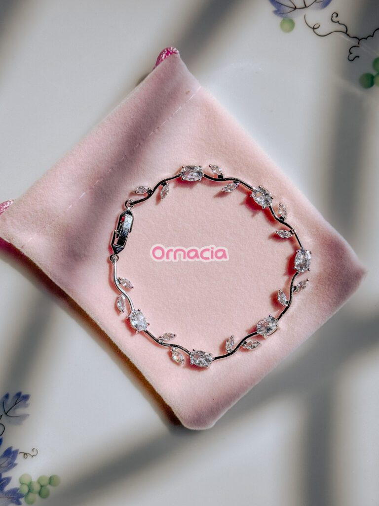 White Platinum Tulip Bracelet