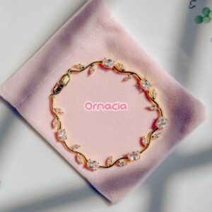 White Gold Tulip Bracelet