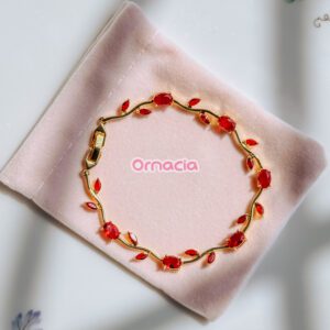 Red Gold Tulip Bracelet