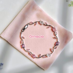 Amethyst Platinum Tulip Bracelet