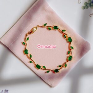 Green Gold Tulip Bracelet