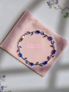 Blue Platinum Tulip Bracelet thumbnail
