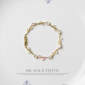 White Gold Tulip Bracelet