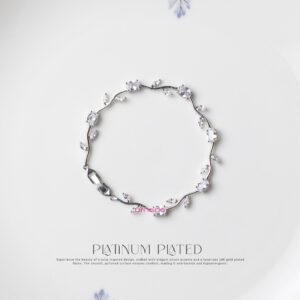 White Platinum Tulip Bracelet
