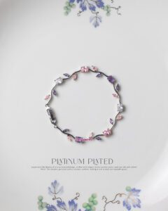 Amethyst Platinum Tulip Bracelet thumbnail