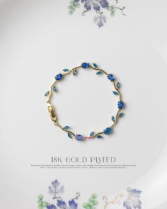 Blue Gold Tulip Bracelet thumbnail