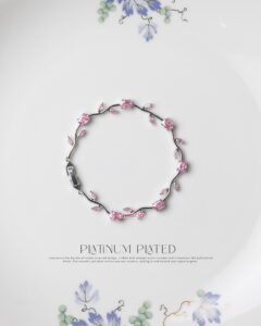 Pink Platinum Tulip Bracelet thumbnail