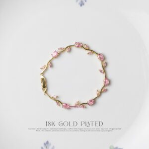 Pink Gold Tulip Bracelet