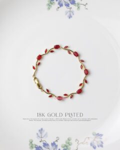 Red Gold Tulip Bracelet thumbnail