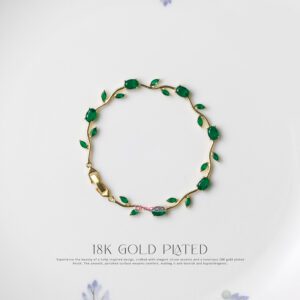 Green Gold Tulip Bracelet