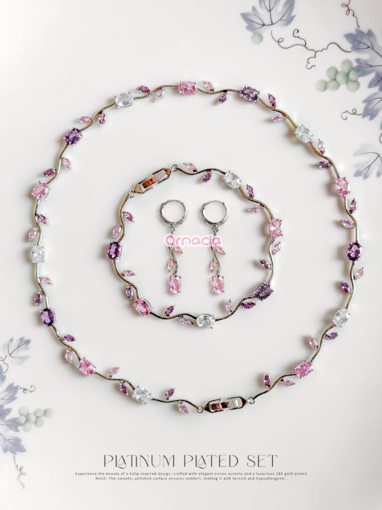 Amethyst Platinum Set