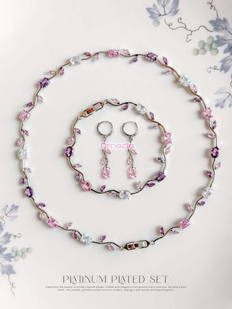 Amethyst Platinum Set