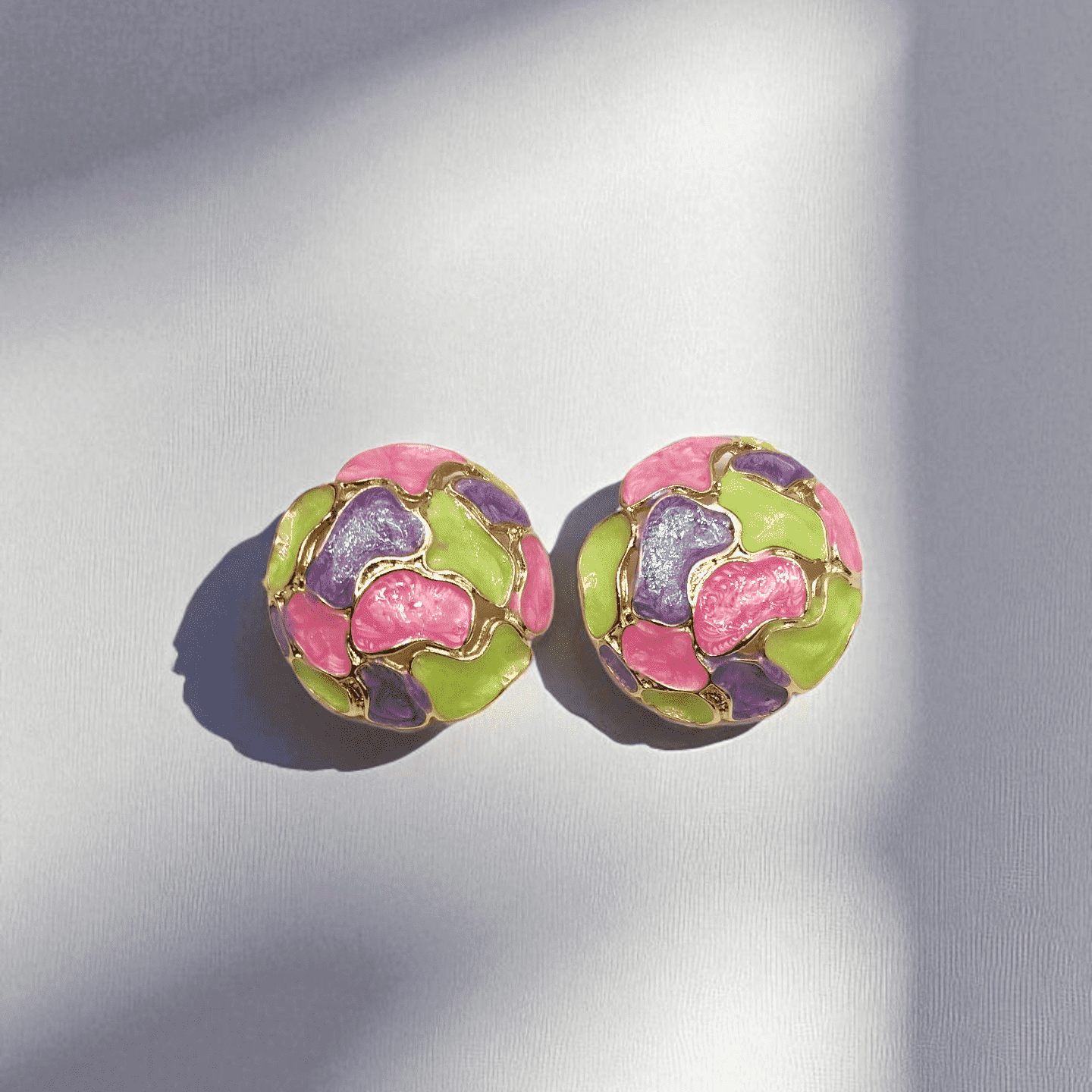 Pastel Mosaic Studs