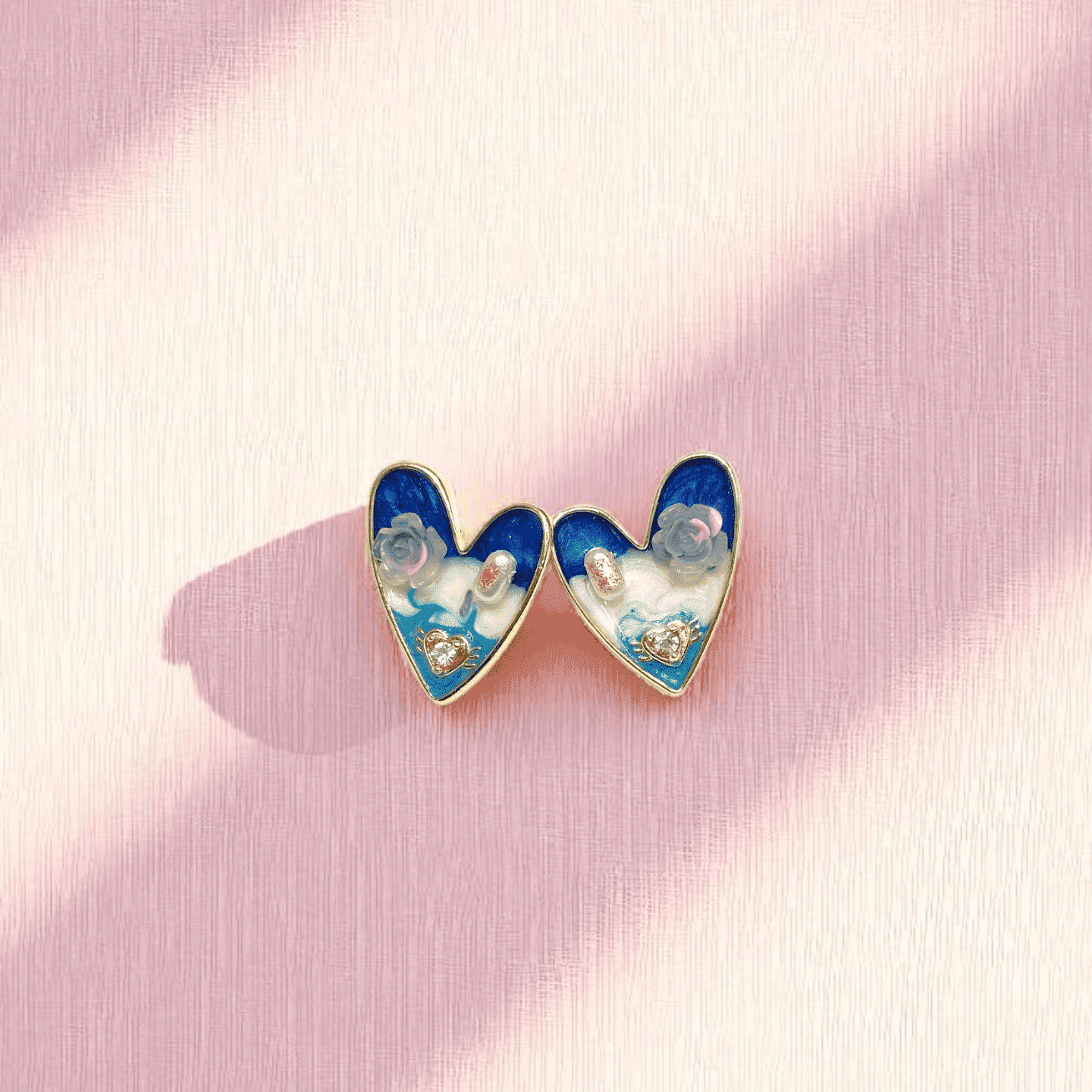 Aqua Love Studs