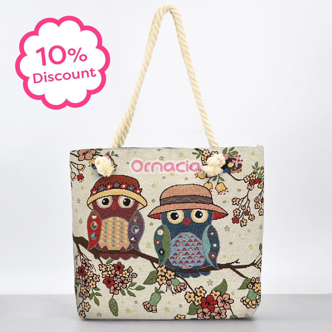 White Owl Tote