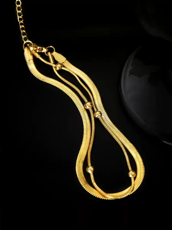 Double Layer snake bone anklet