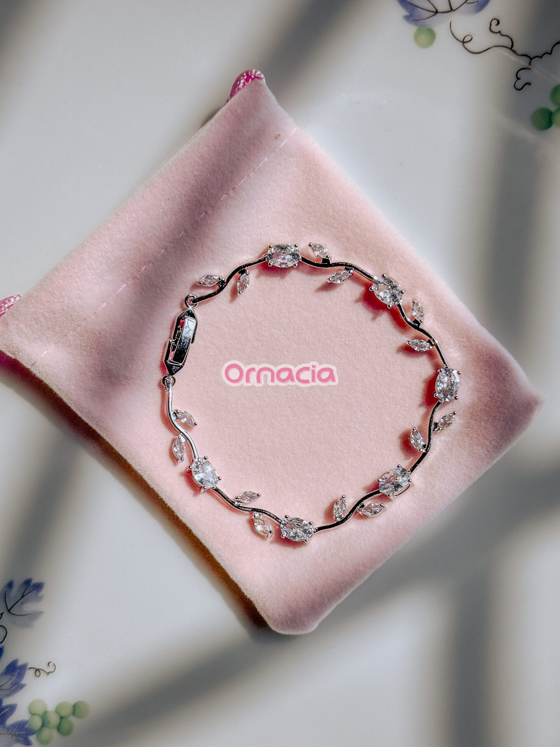 White Platinum Tulip Bracelet